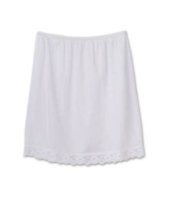 J.C. Collections Girls' 8-14 White Tricot Half Slip