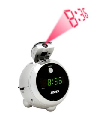Jensen Time Projection AM/FM Clock Radio with LED Display