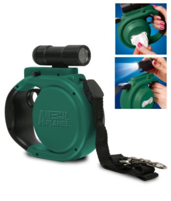 Animal Planet™ Set of 2 Retractable Pet Leashes with Flashlight - Green