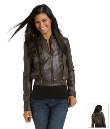 Apple Bottoms™ Juniors' Faux-leather Moto Jacket