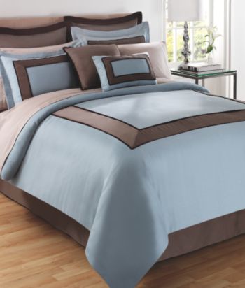Luxe Blue 12-Piece Bedding Ensemble by LivingQuarters