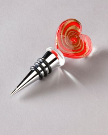 Vintage Royal Bottle Stopper - Red Heart