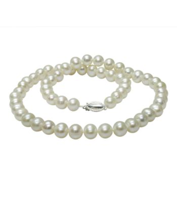Genuine Freshwater Pearl Necklace - White