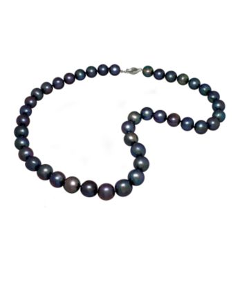 Genuine Freshwater Pearl Necklace - Black