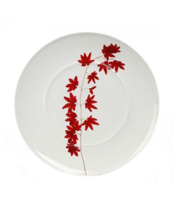 Mikasa® Pure Red Round Platter - Leaf