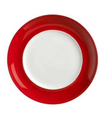 Mikasa® Pure Red Accent Plate with Red Crackle Rim