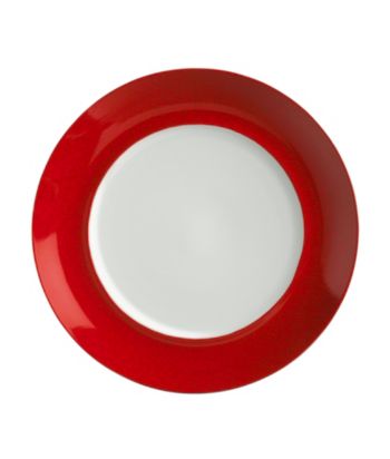 Mikasa® Pure Red Dinner Plate with Red Crackle Rim