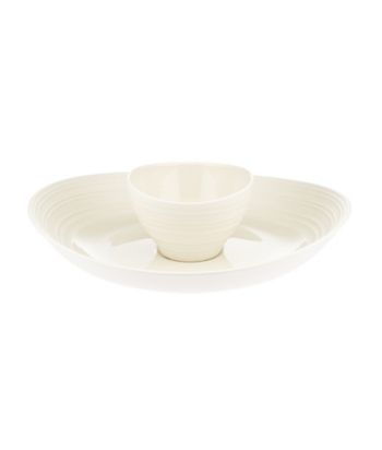 Mikasa® Swirl White Crudité