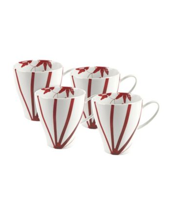 Mikasa® Pure Red Set of 4 Mugs