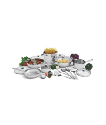 Wolfgang Puck® 20-pc. Stainless Steel Cookware Set