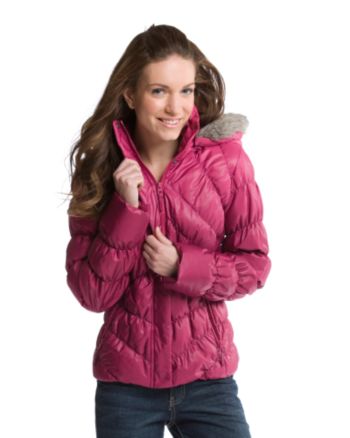 Hydraulic® Juniors' Ombre Scrunch Puffy Jacket - Fuchsia