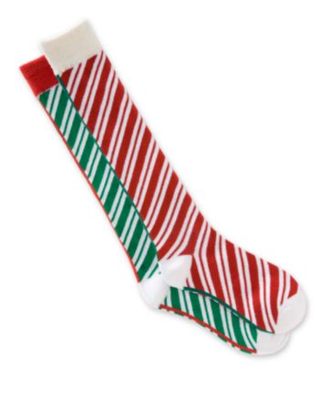 Soxland Candy Cane Striped Knee-high Socks
