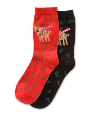 Soxland Rudolph's New Scarf Crew Socks