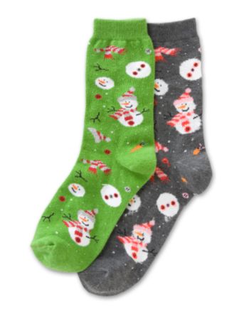 Soxland Build a Snowman Crew Socks