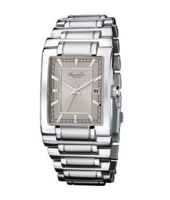 Kenneth Cole New York Men's Rectangle Steel Dial Watch