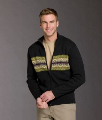 Ruff Hewn Men's Chest Fairisle Cardigan
