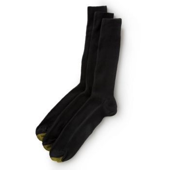 GOLD TOE® Men's 3-Pack Fresh Tex Cotton Metropolitan Socks