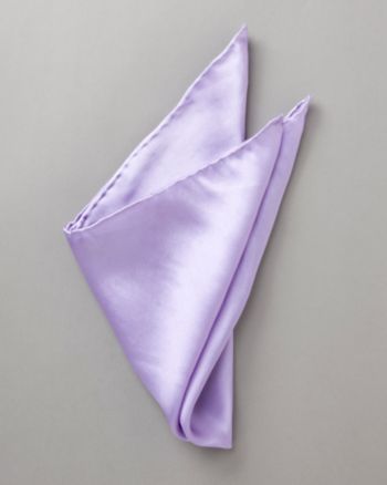 Kenneth Roberts Platinum® Men's Solid Pocket Square - Lavender