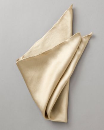 Kenneth Roberts Platinum® Men's Solid Pocket Square - Sand