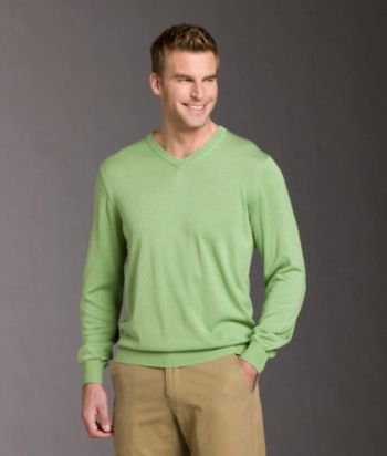 Kenneth Roberts Platinum® Men's Silk Blend V-Neck Sweater