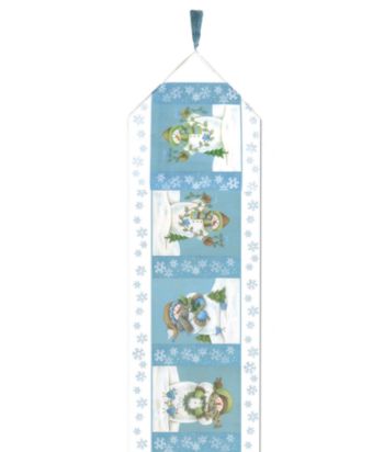 Blonder Home Accents®Blue Snowmen Table Runner