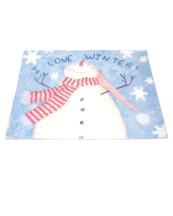 Blonder HomeAccents®  I Love Winter Matrix Towel
