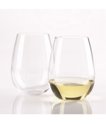 Wine Enthusiast Set of 2 U Chardonnay Wine Tumblers
