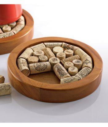 Wine Enthusiast Round Wine Cork Trivet Kit