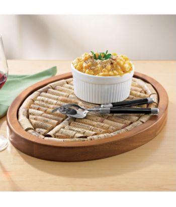 Wine Enthusiast Oval Wine Cork Board Kit