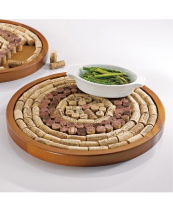 Wine Enthusiast Round Wine Cork Board Kit