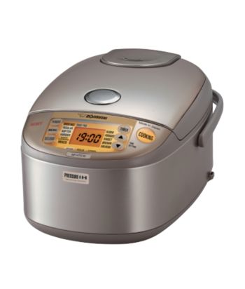 Zojirushi Induction Heating Pressure Rice Cooker & Warmer - Stainless Brown