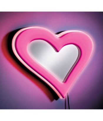 Lumisource® Pink Neon Heart Wall Mirror