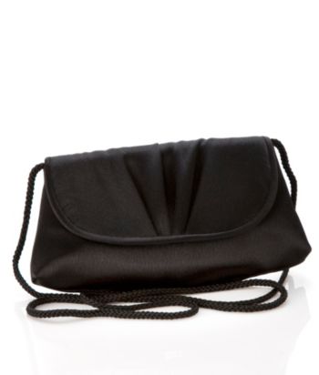La Regale® Soft Flap Clutch - Black