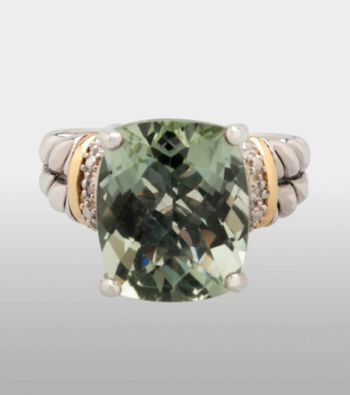 Green Amethyst Ring