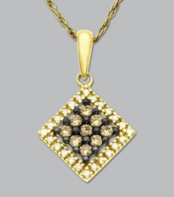 .25 ct. t.w. Diamond and Chocolate Diamond Pendant