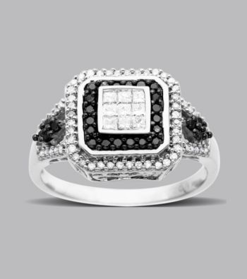 .50 ct. t.w. Black Diamond Ring