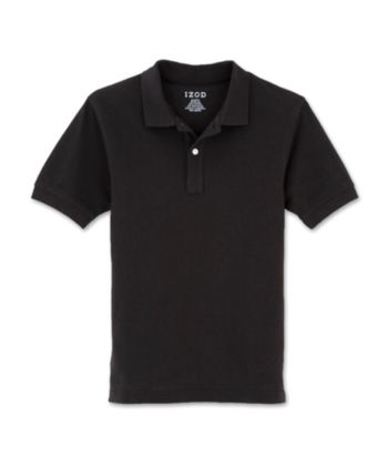 Izod® Boys' 4-20 Black Short Sleeve Polo