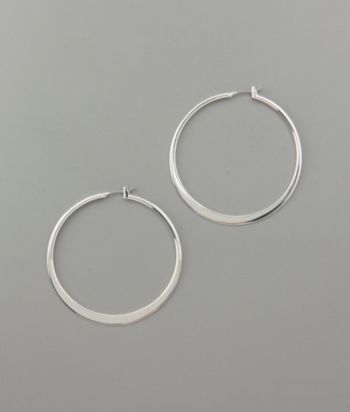 Lauren Ralph Lauren Large Knife Edge Hoop Earrings