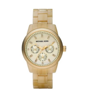 Michael Kors® Mother-of-Pearl Dial Watch - Champagne/Gold