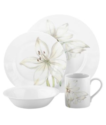 Corelle Impressions® White Flower 16-pc. Dinnerware Set