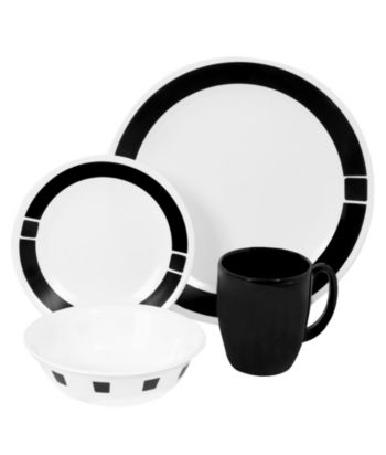Corelle® Livingware 16-Piece Dinnerware Set - Urban Black