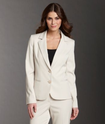 Anne Klein® 2-button Jacket - Heather Beechwood