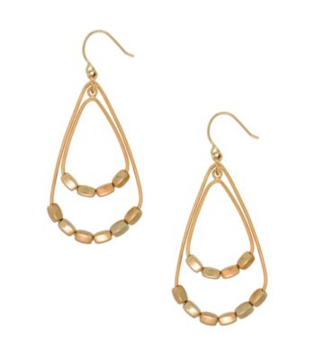 UPC 885043018546 product image for Kenneth Cole Goldtone Bead Orbital Hoop Earrings | upcitemdb.com