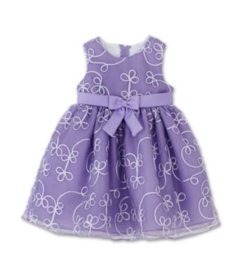 Rare Editions Girls' 2T-6X Soutache Dress - Lavender