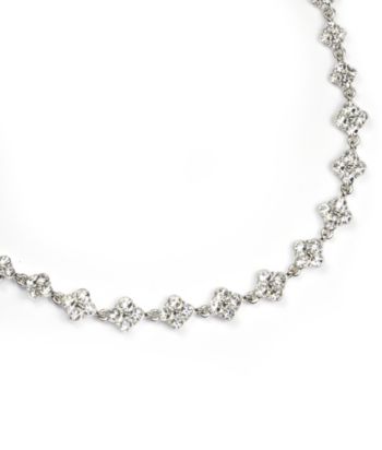 Givenchy® Crystal Collar Necklace - Silvertone