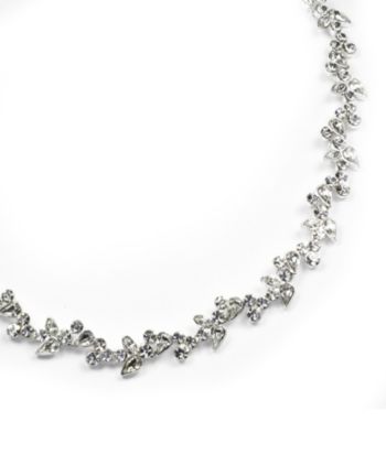 Givenchy® Crystal Collar Necklace - Silvertone