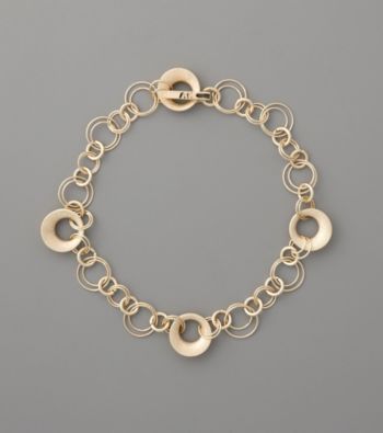 Anne Klein® Circle Chain Link Collar Necklace - Goldtone