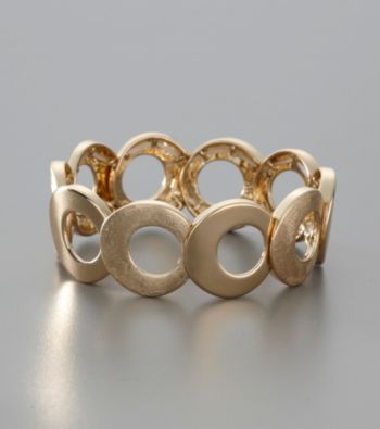 Anne Klein® Circle Stretch Bracelet - Goldtone