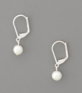 Lauren Ralph Lauren 8mm White Pearl Drop Earrings