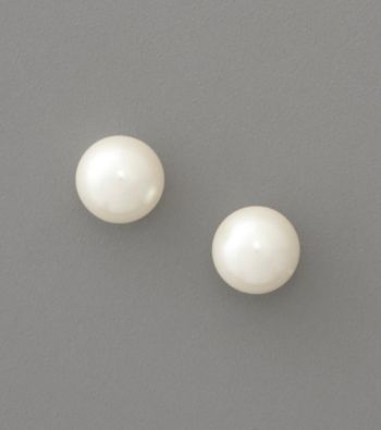 Lauren Ralph Lauren 10mm White Pearl Stud Earrings